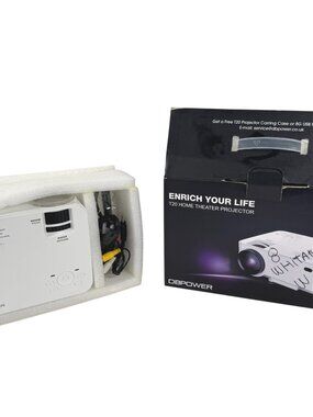 DBPower T20 Home Theater White Digital Mini Projector MC-185